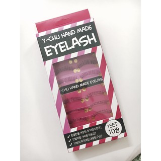 Bộ 10 cặp mi giả eyelash y-chu hand made hàn quốc