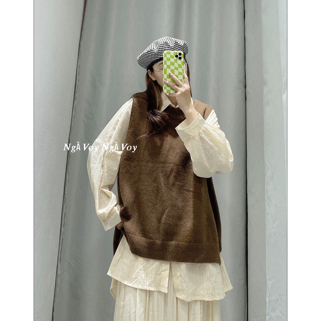 ÁO GHILE LÔNG THỎ KHOÉT LƯNG SIÊU XINH