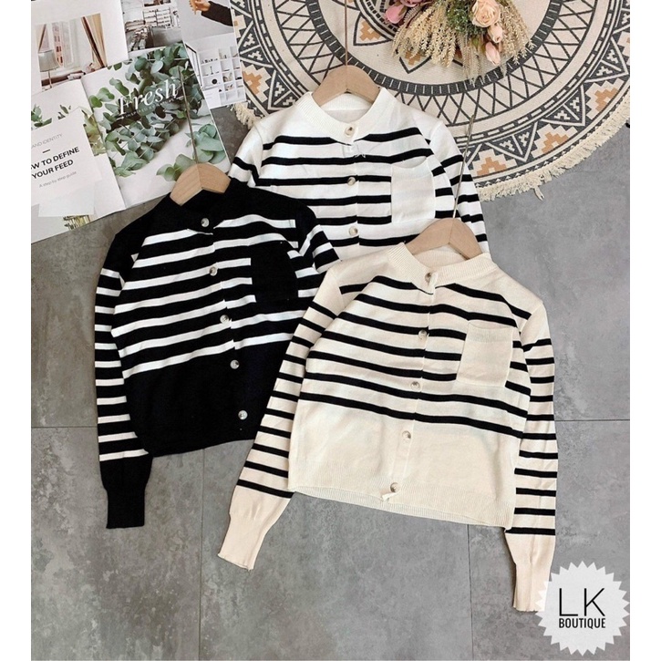 áo len kẻ tay dài | BigBuy360 - bigbuy360.vn