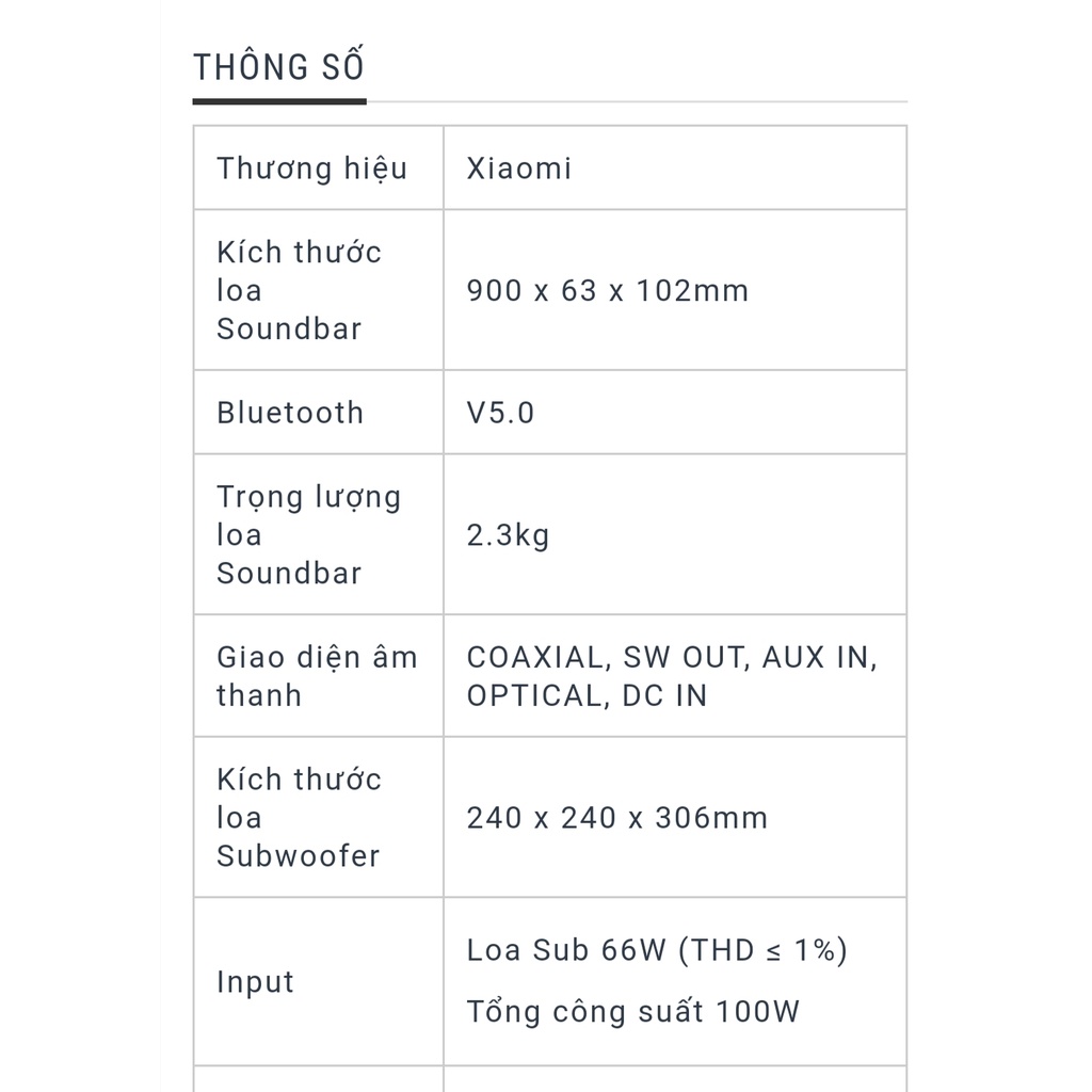 Dàn Loa soundbar xiaomi 2.1 Mi TV Speaker Theater Edition MDZ-35-DA