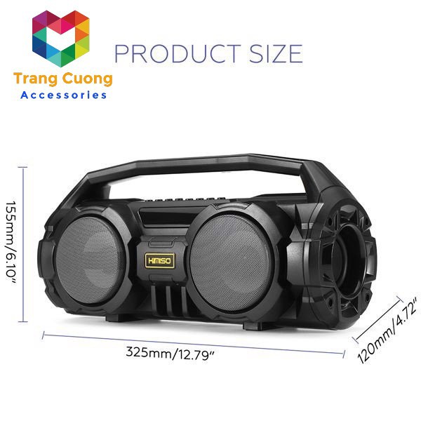 [🚚FREESHIP] Loa Bluetooth KIMISO KM-S1 - TẶNG KÈM MÍCH HÁT KARAOKE