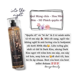 [BILL MỸ] INTO THE NIGHT - BỘ XỊT THƠM DƯỠNG THỂ BATH AND BODY WORKS