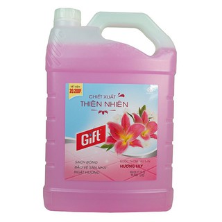 Nước lau sàn Gift hương Lily 3.8kg - Mẫu mới