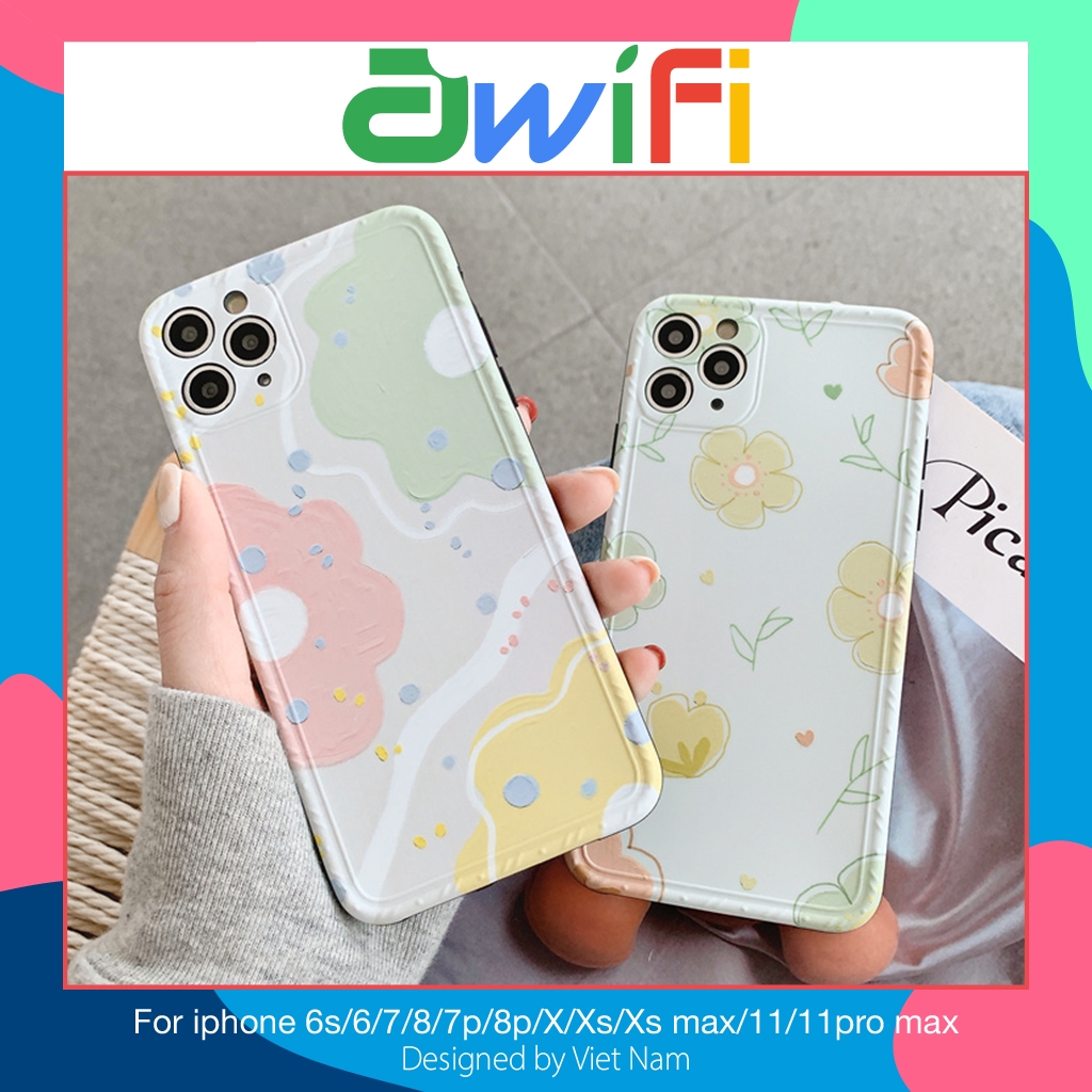 Ốp iphone - Ốp lưng imd new Hoa vẽ tay 6/6s/6plus/6splus/7/8/7plus/8plus/x/xs/xsmax/11/11promax - Awifi Case R2-6 | BigBuy360 - bigbuy360.vn