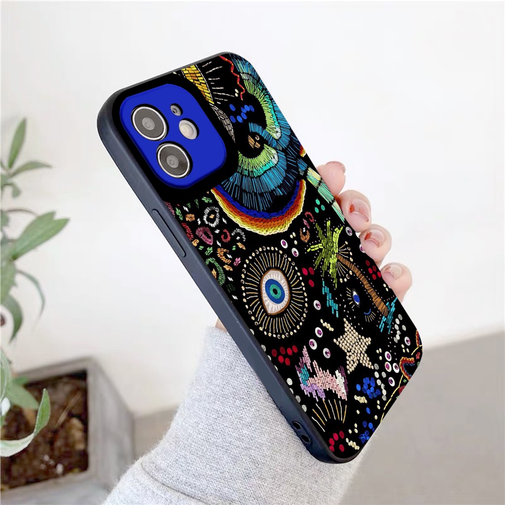 Ốp iphone viền vuông mắt nghệ thuật chống sốc ốp lưng iphone bảo vệ camera11/12/13/pro/promax/6/7/8/se2020/x/xs/xr/xsmax