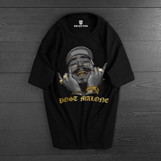 Áo thun tay lỡ nam nữ in hình PostMalone , Vải Cotton Form Oversize - SELECTED.STORE