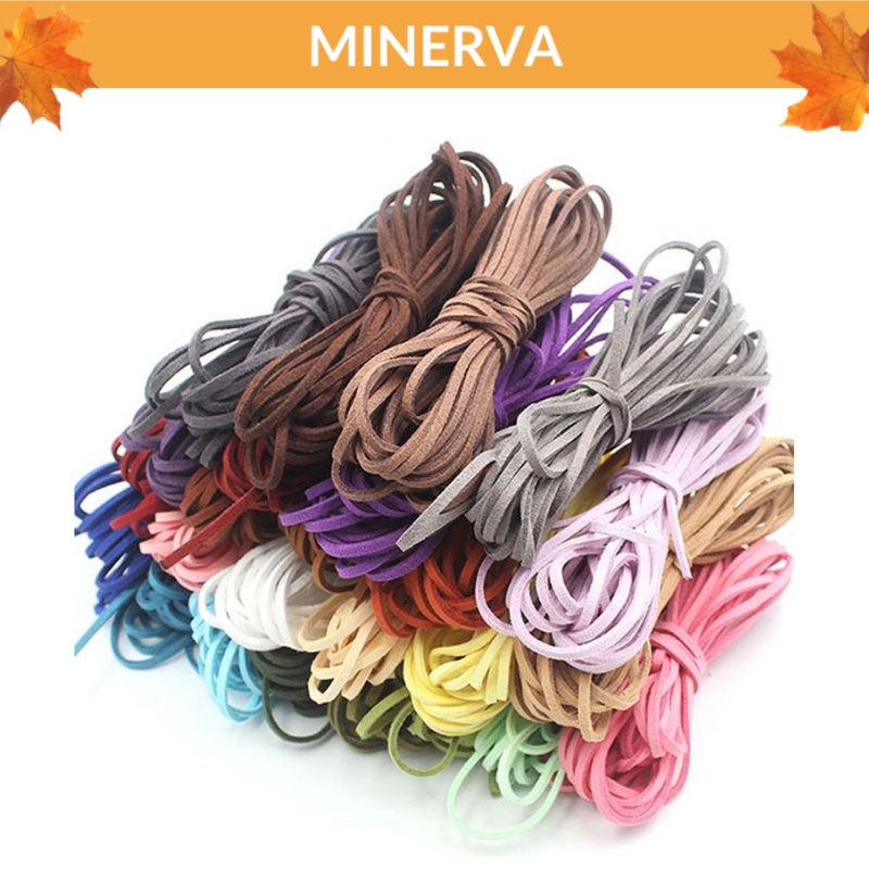 1 mét dây da lộn , dây da bò bản dẹt 3 mm làm thủ công diy