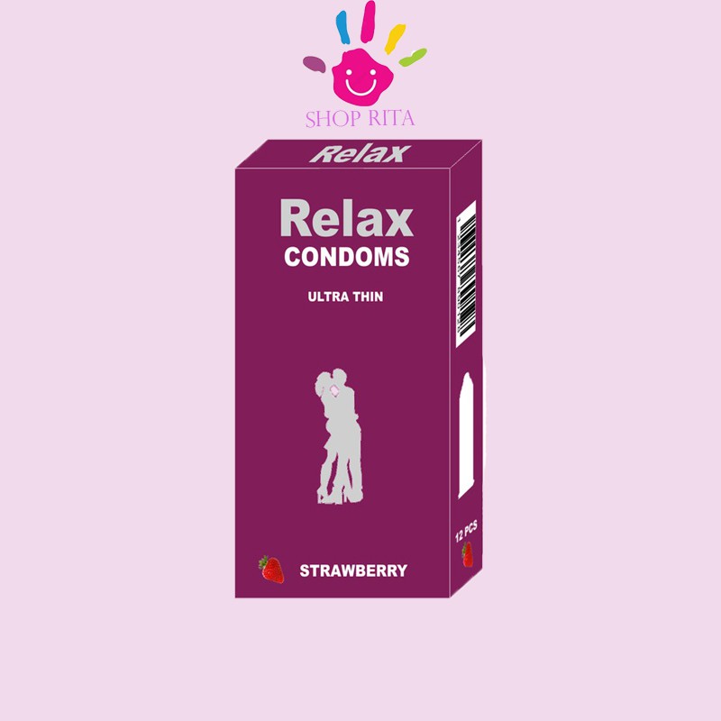 [KHUYẾN MÃI ]BAO CAO SU RELAX ULTRA THIN SIÊU MỎNG HỘP, 12 CÁICAO CẤP
