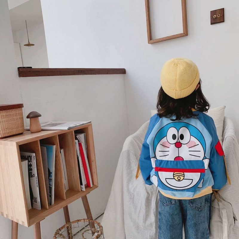Áo khoác gió họa tiết Doraemon dễ thương thời trang cho bé