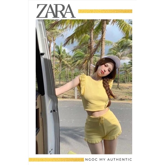 SET ÁO + QUẦN VIỀN BÈO ZARA