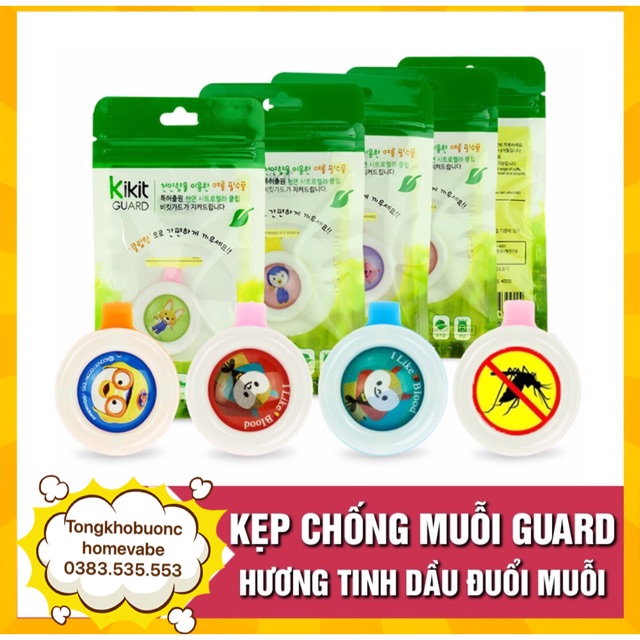 Combo 5 kẹp chống muỗi bikit cho bé