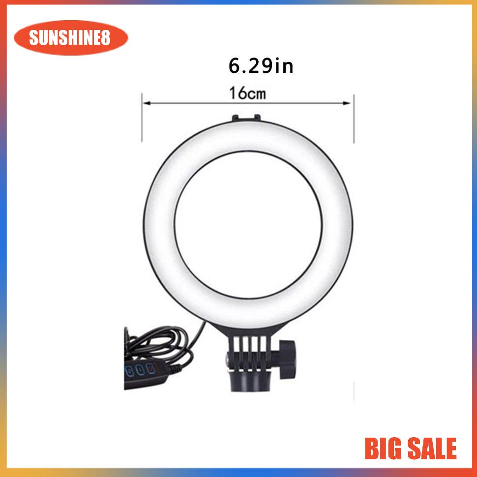 【SUN】[NEW]Lightweight Retractable Led Ring Fill Light Table Stand Selfie LED Ring Light