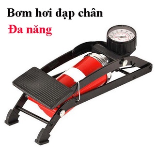 Bơm đạp chân mini đa năng cho ôtô, xe máp, xe đạp( đạp chân)