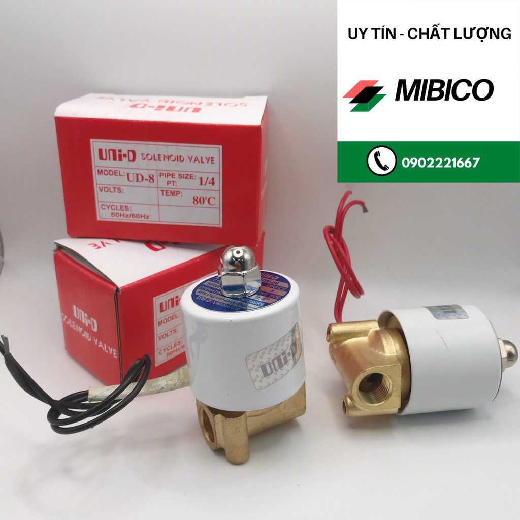 VAN ĐIỆN TỪ UniD-UD8 PHI 13 VAN THƯỜNG ĐÓNG ĐIỆN ÁP 24V 220V VAN ĐIỆN TỪ RẺ BỀN CHẤT LƯỢNG AN TOÀN