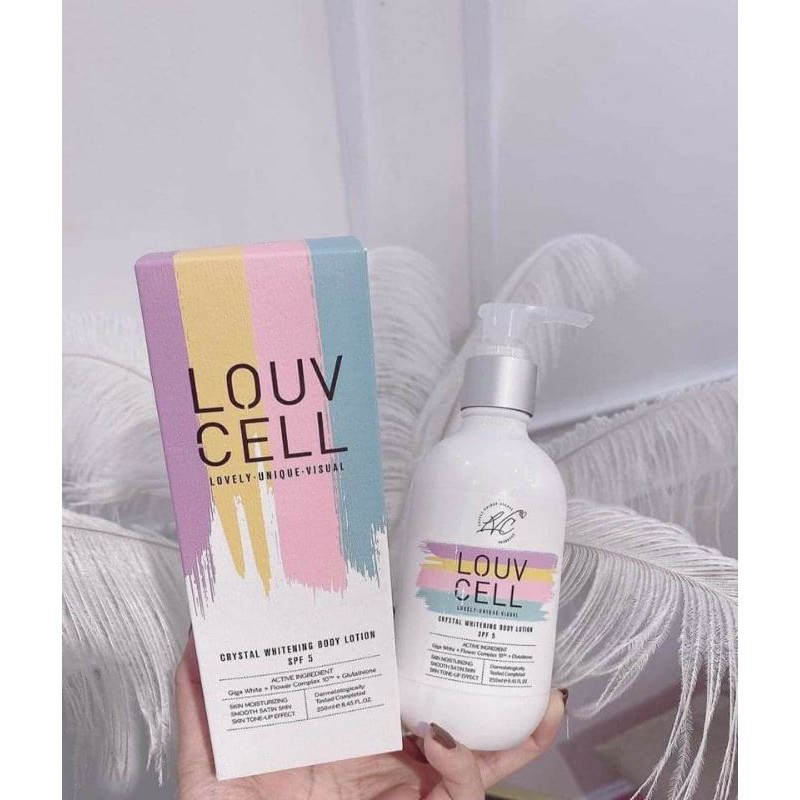 Kem dưỡng trắng da Louvcell Crystal Whitening Body Lotion 250ml | BigBuy360 - bigbuy360.vn