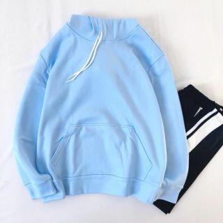 Áo hoodie nỉ nam nữ MEANSTORE hd unisex có mũ form rộng phong cách Hàn Quốc