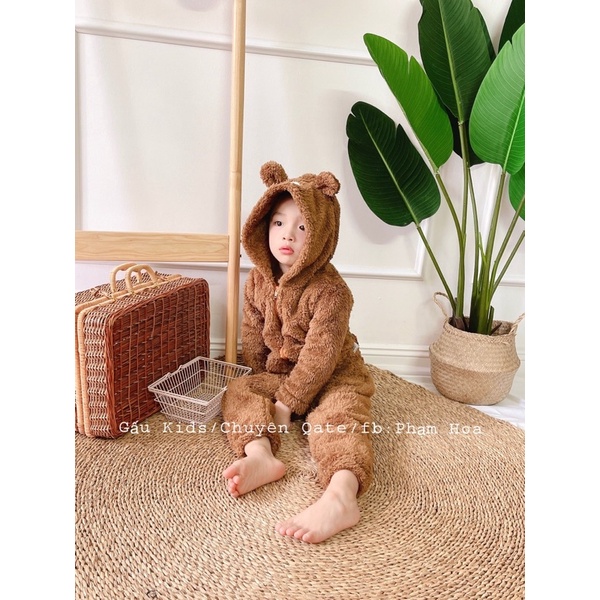 Set bộ lông gấu cho bé