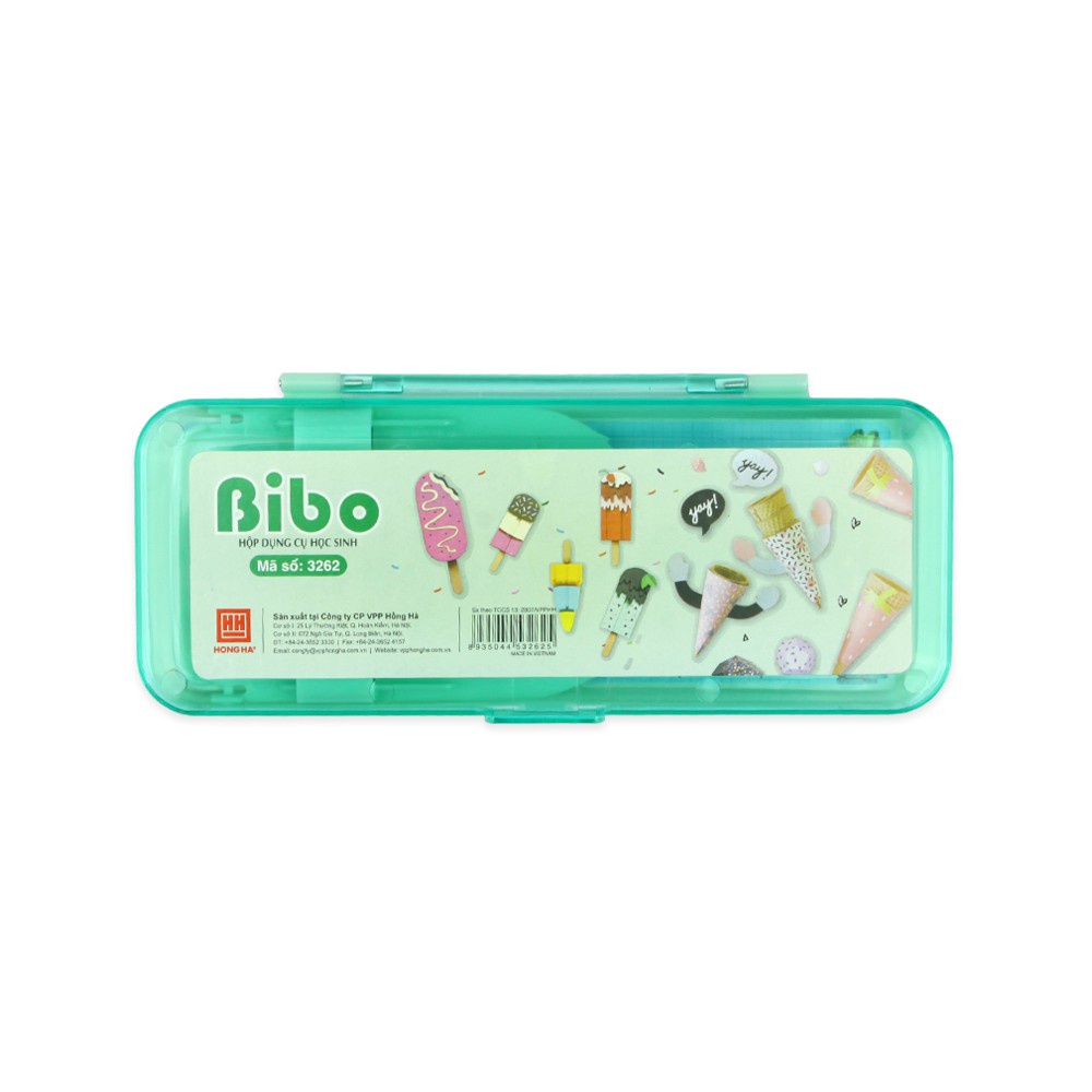 Hộp bút Bibo Hồng Hà cho học sinh cấp 1 - 3262