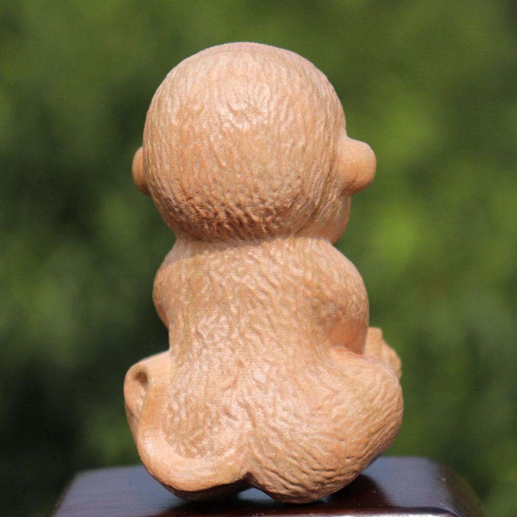 DARNELL 1 Tượng Khỉ Gỗ 4 Kiểu Sáng Tạo Trang Trí Nội Thất