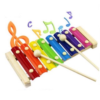 Đàn xylophone gỗ 8 thanh quãng - đồ chơi âm nhạc dành cho bé