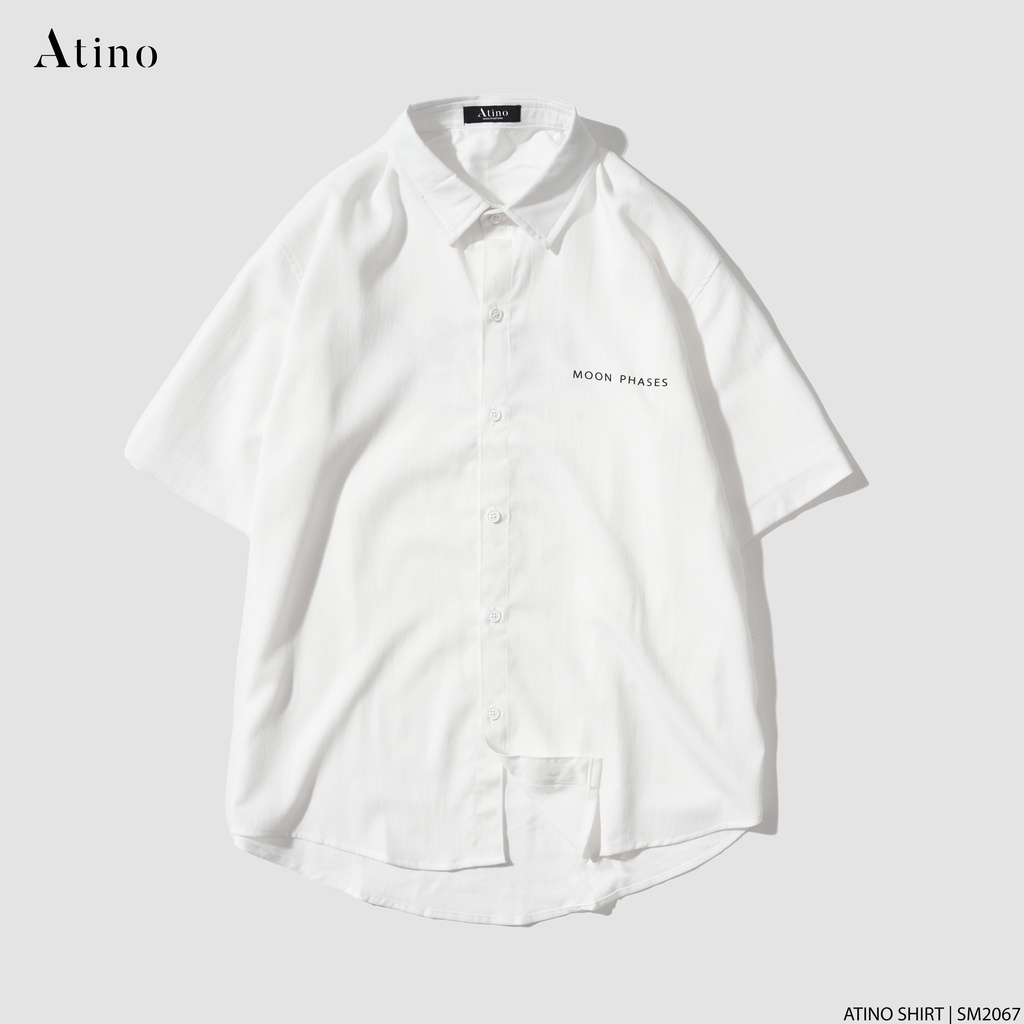Áo Sơ Mi Cộc Tay Nam MOON ATINO Nhiều Màu Sắc Vải Dệt Từ Sợi Tre Thân Thiện Với Môi Trường Form Đẹp SM3.4528