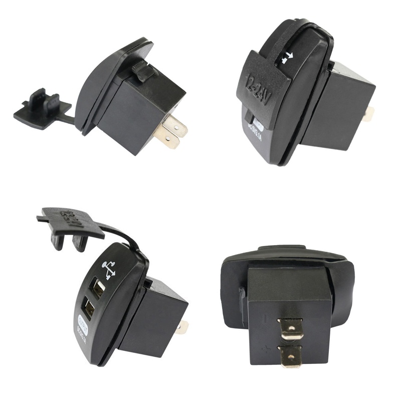 Ổ Cắm Sạc Hai Cổng USB 5V 3.1A Cho Xe Hơi SUV