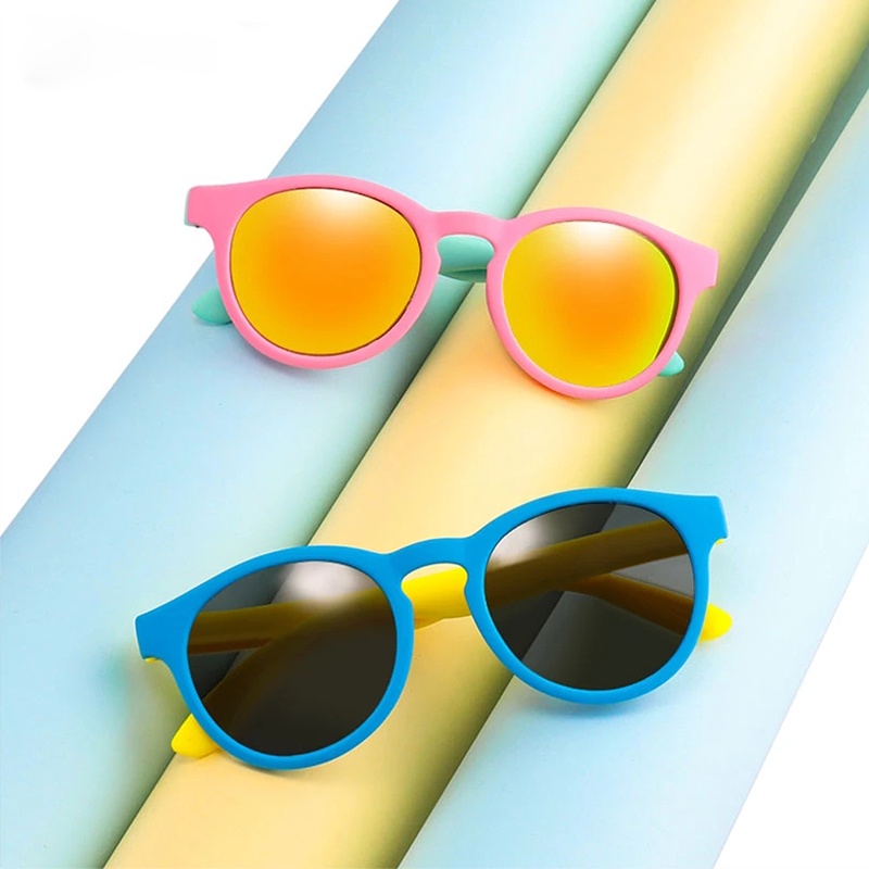 Fashion Silicone Bendable Light Children Sunglasses