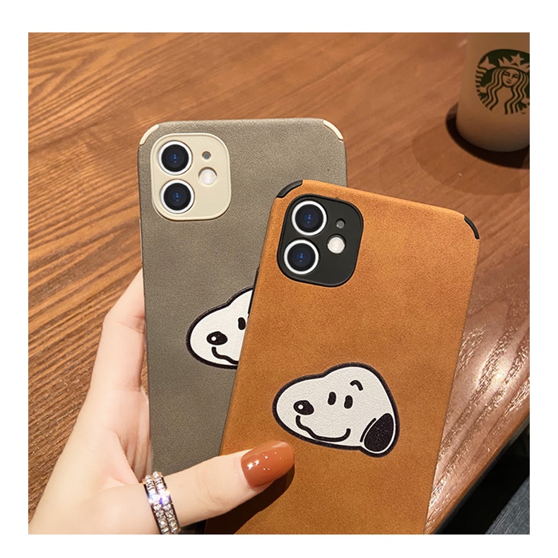 Cute Snoopy Leather Case for iPhone 11 Pro Max 6/6s 7/8 Plus