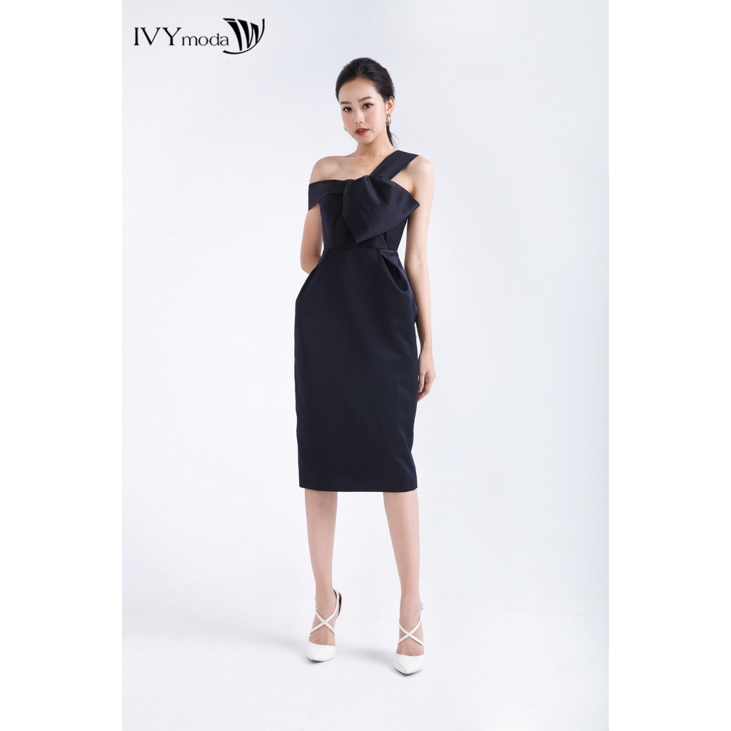 Đầm dạ hội lệch vai IVY moda MS 45S2189