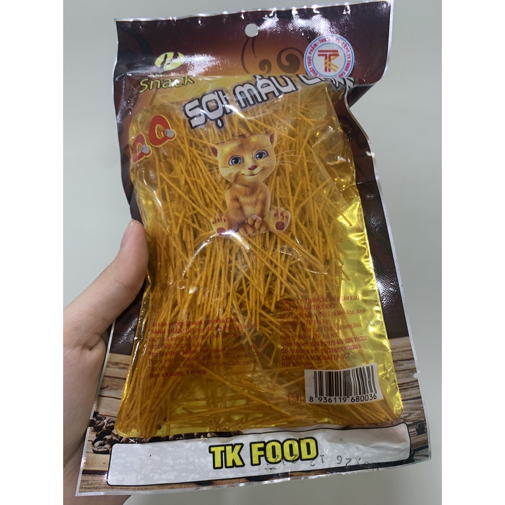 Đồ ăn vặt sợi màu cafe tuổi thơ công trường cay cay dumbum tiểu dần Chip snacks