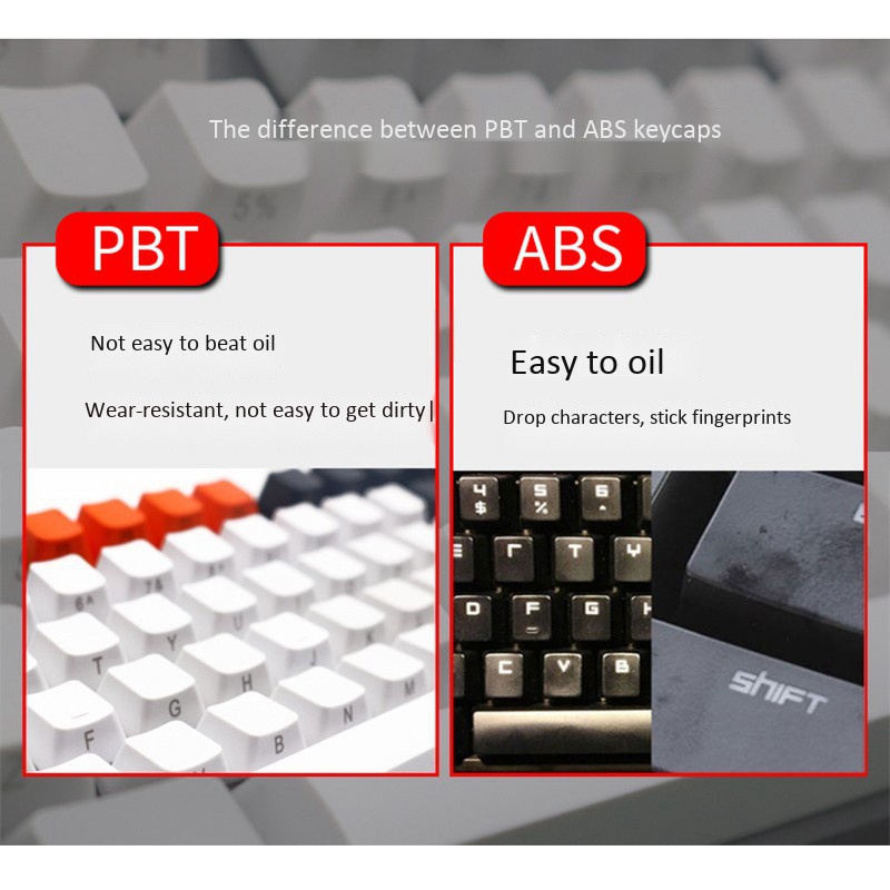 PBT White Engraved Keyboard Keycap FILCO Opaque Keycap 87/104/108