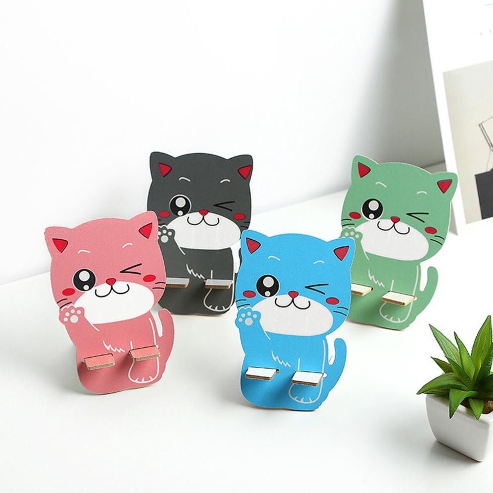 KỆ ĐIỆN THOẠI HÌNH MÈO MAY MẮN -KSVH