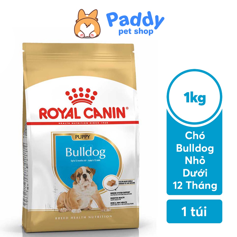 [1kg] Hạt Royal Canin Bulldog Puppy Cho Chó Con Giống Bull