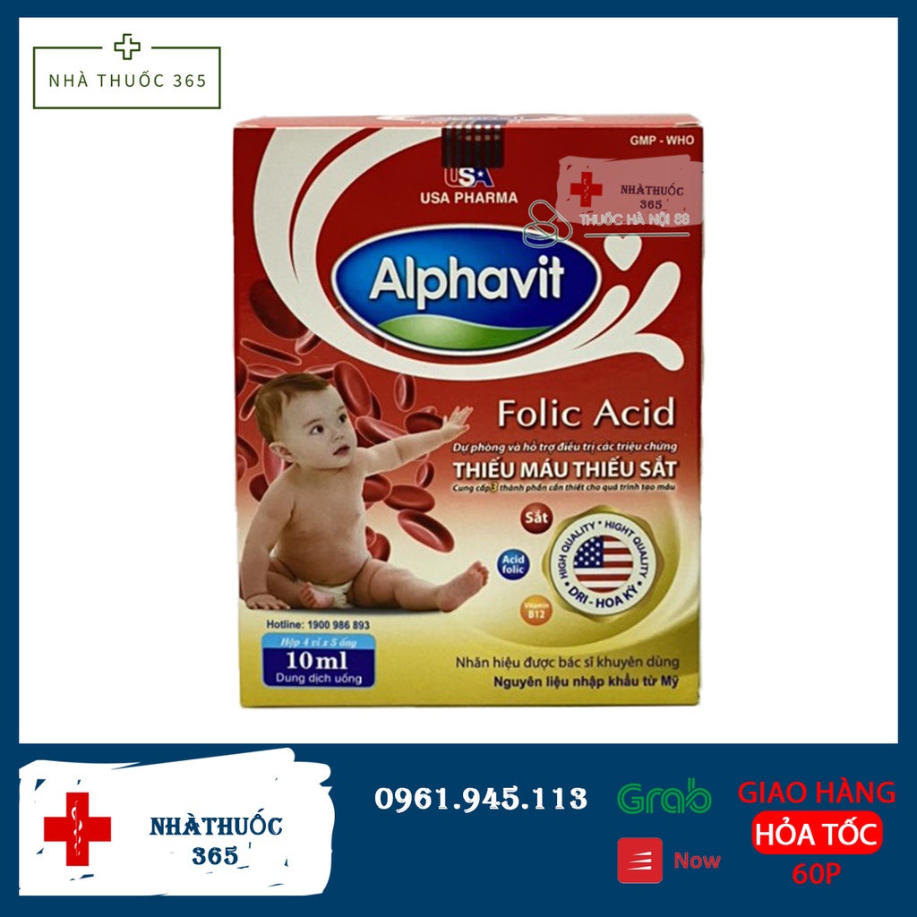 Alphavit Bổ Sung Sắt Hộp 20 Ống