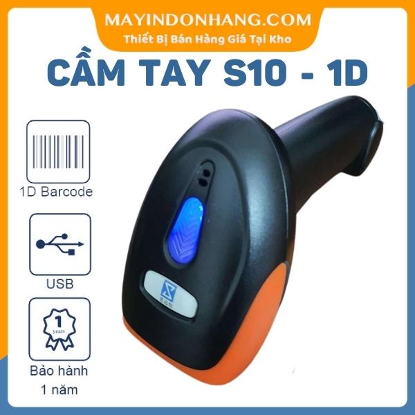 Máy quét mã vạch cầm tay 1D S10 [Có Dây Không Chân Đế]