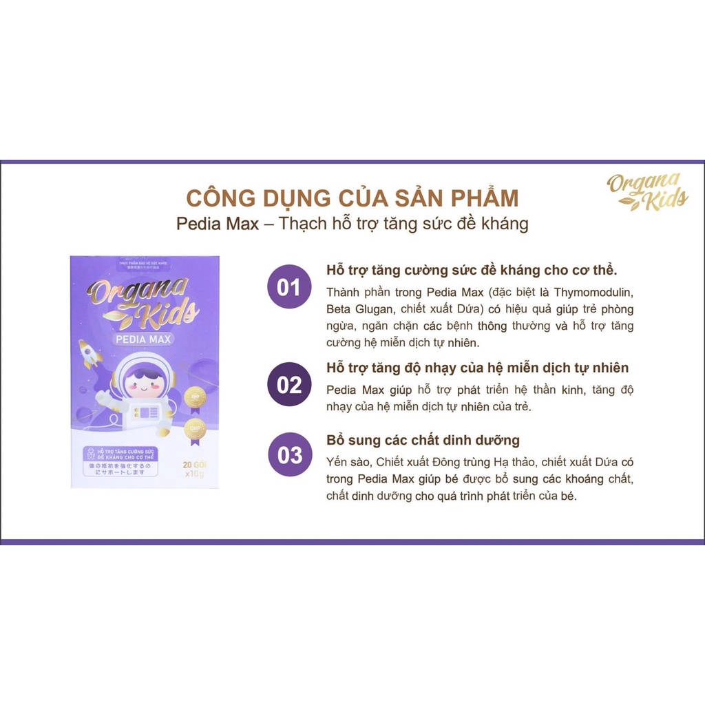 [Chính Hãng] Thạch dinh dưỡng Organa Kids LACO DÙNG THỬ 5 GÓI LẺ