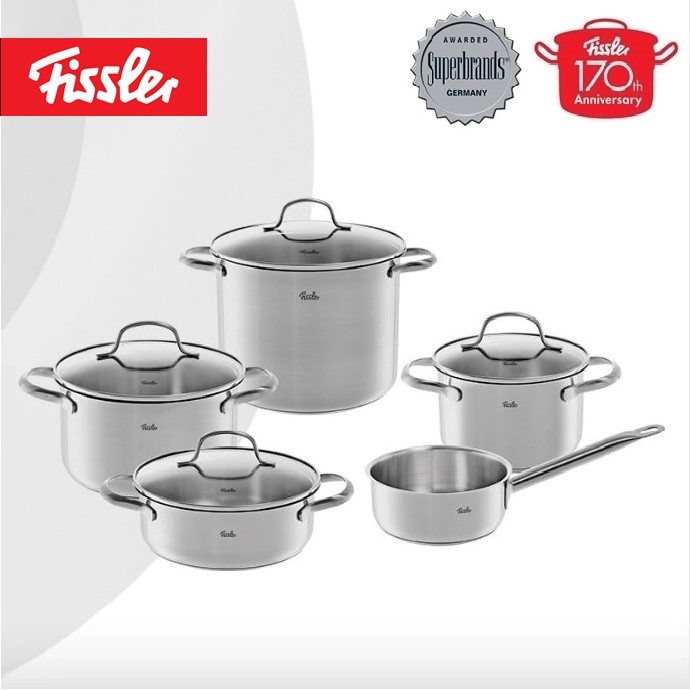 BỘ 5 NỒI CÓ QUÁNH CAO CẤP FISSLER KOCHTOPF TORONTO - HÀNG NHẬP ĐỨC