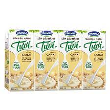 Sữa đậu nành Tươi Vinamilk - Lốc 4 hộp x 180ml