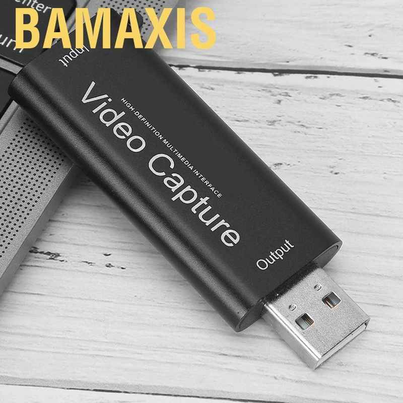 Bamaxis Video Capture Card  4K 1080P HDMI to USB 2.0 HD Record Box for PS4 Streaming Game Recording