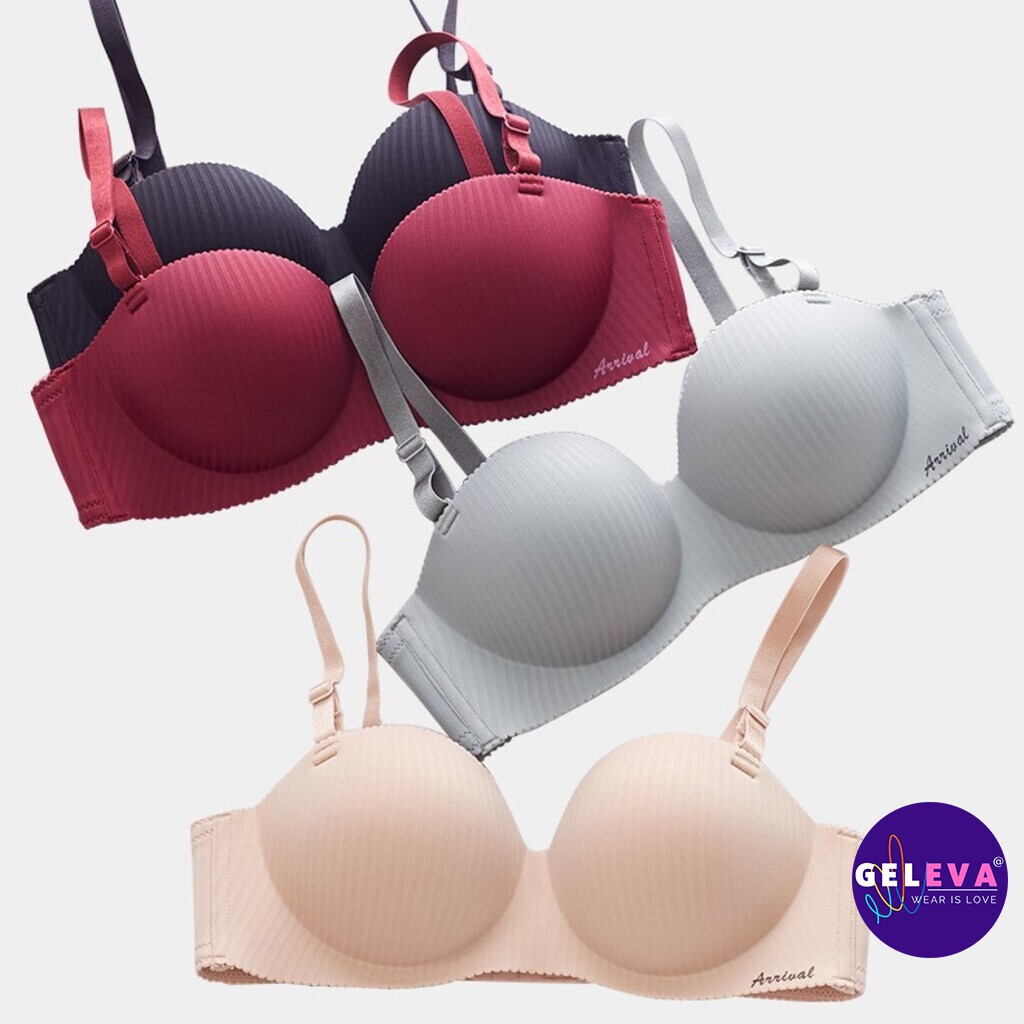 Áo ngực nữ mút dày su đúc không gọng để mặc áo dài hoặc đi làm, Áo lót nữ không gọng đúc su độn nâng ngực Geleva LOT518 | BigBuy360 - bigbuy360.vn