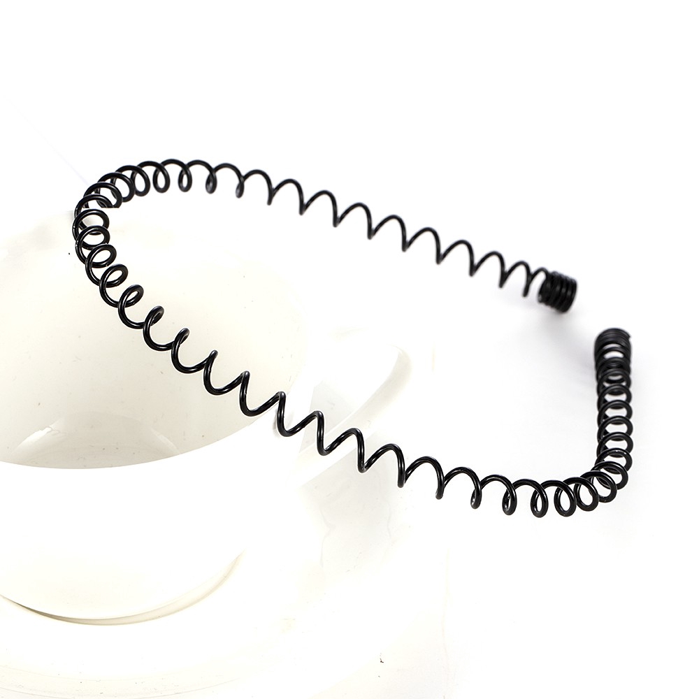 Cài tóc kiểu gợn sóng màu đen phong cách thể thao thời trang cho nữ