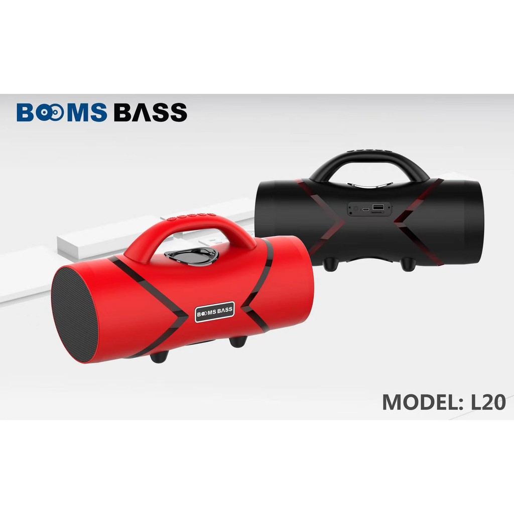 Loa Blutooeh Boms Bass L20 - Mario - Bass Cực Căng, Loa Cỡ Lớn Mẫu Mới Kiểu Dáng Thời Thượng