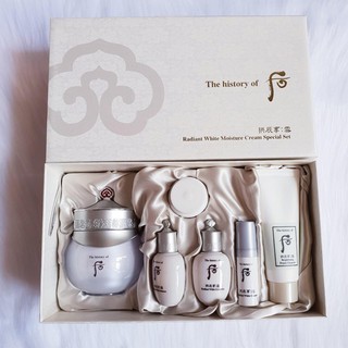 SET Kem dưỡng trắng da chống lão hoá ban đêm Whoo Radiant White Moisture Cream