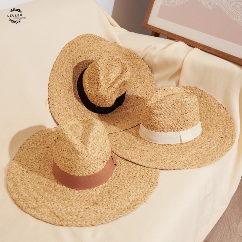 Mũ cói panama raffia leuleu.accessorize