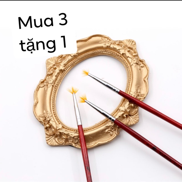 Cọ Quạt xoè dùng trang trí làm móng tay-chuyên làm nail