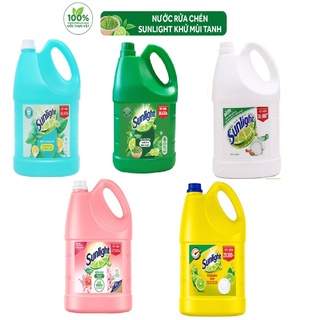 Can Nước rửa chén Sunlight 5 màu 5 mùi hương 3.6kg