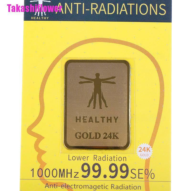 (Hàng Mới Về) Kính Bảo Vệ Mắt Chống Bức Xạ Vàng 24k 1000 Ion 1