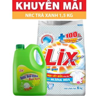 Bột giặt lix extra hương hoa 6kg