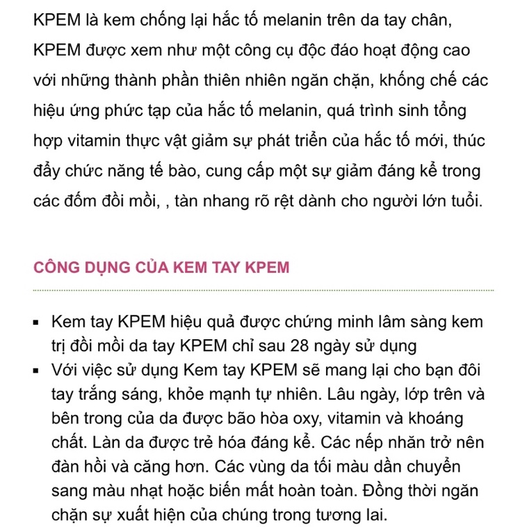 Kem tay đồi mồi kpem nga