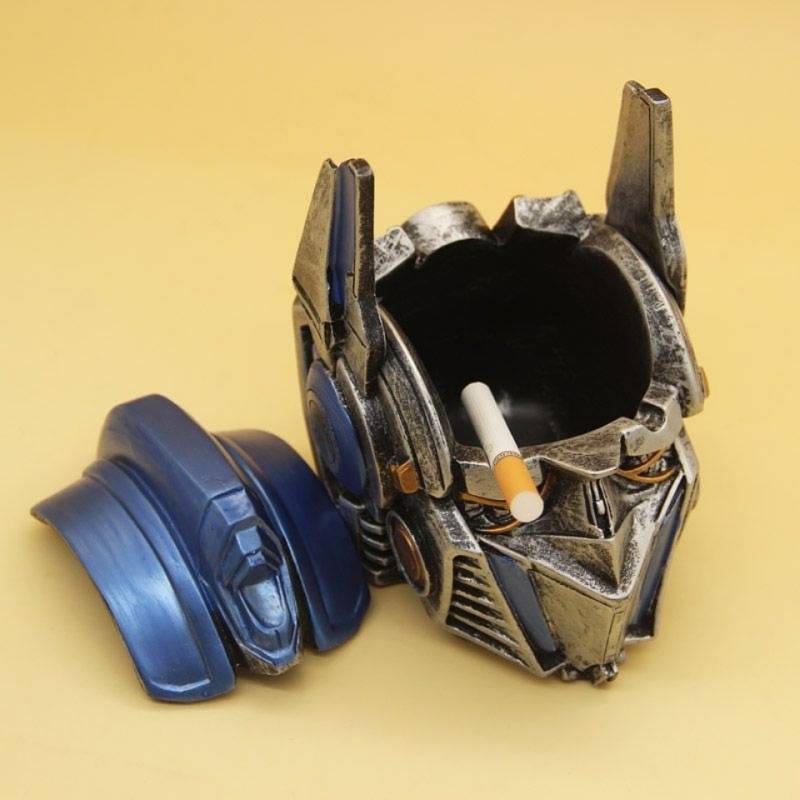 Gạt tàn thuốc hình nhân vật Transformers Optimus Prime độc đáo có nắp đậy tiện lợi
